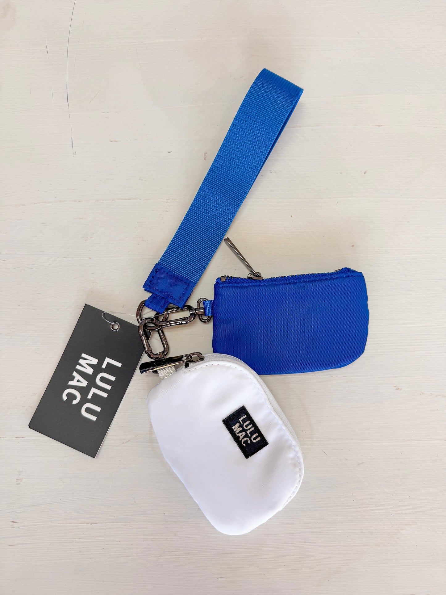 LULU MAC B/W wristlet