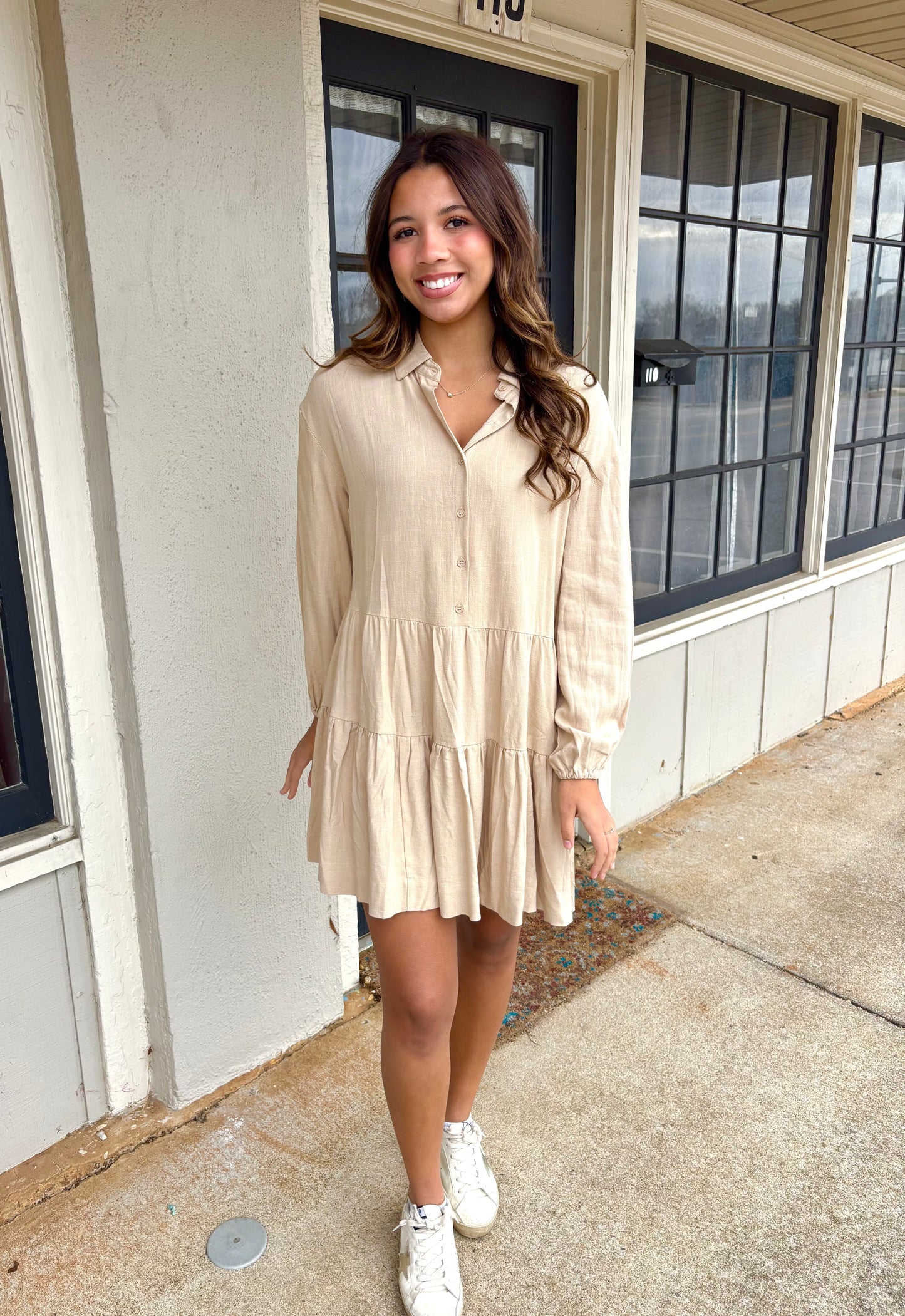 Beige Dress