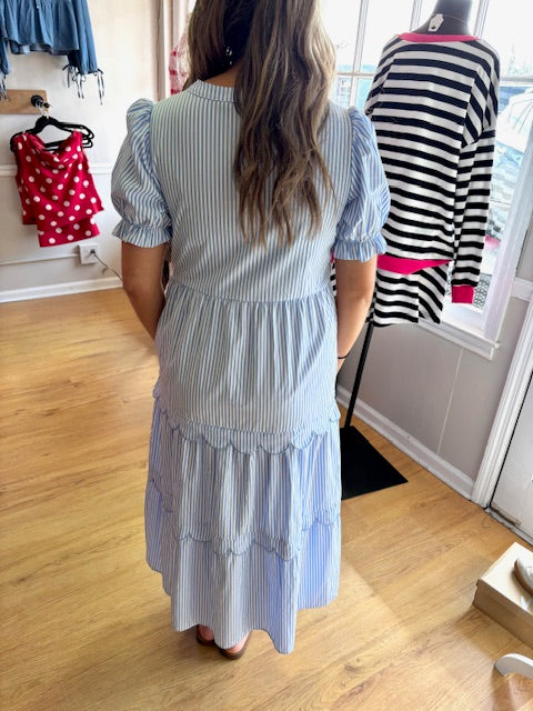 Blue Stripped Dress