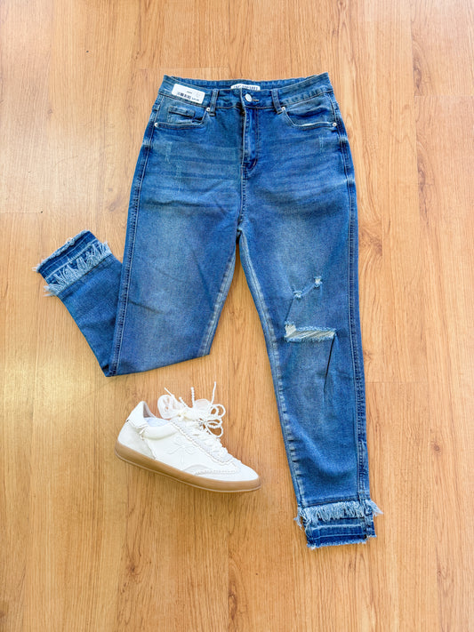 Dark Ripped Skinny Jean