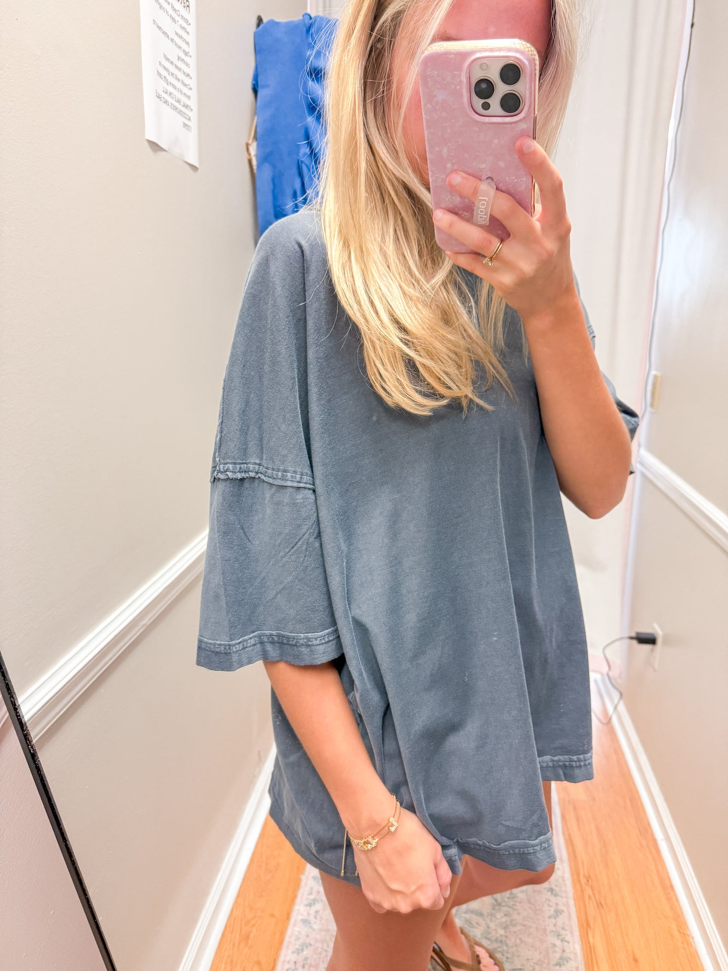 Oversized Chambray Tee