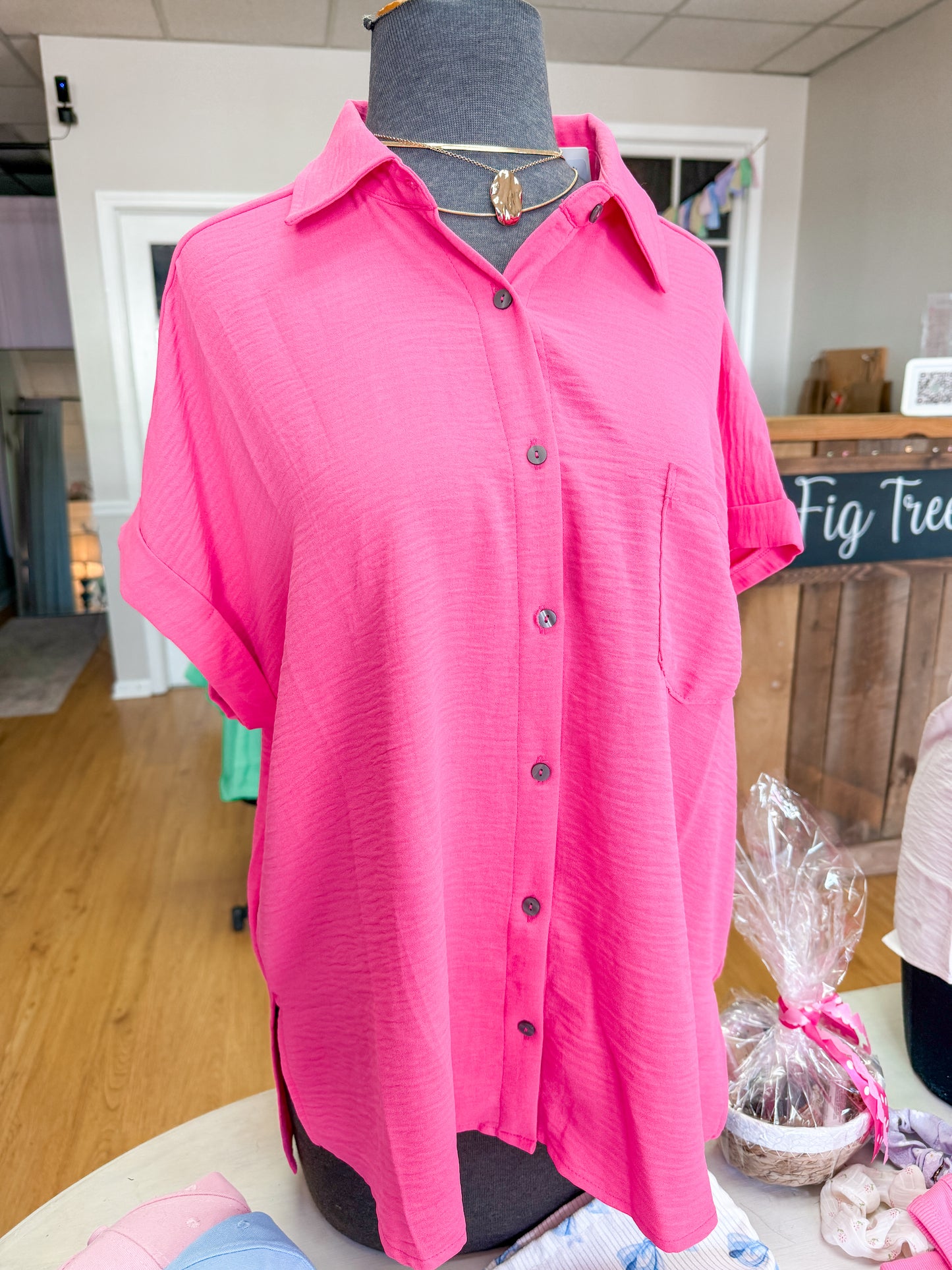 Staci button-up Top