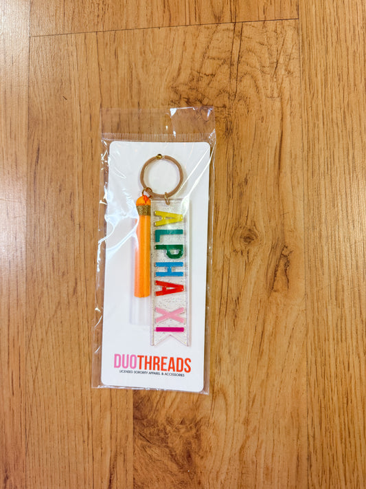 Sorority Tassel Key Fob