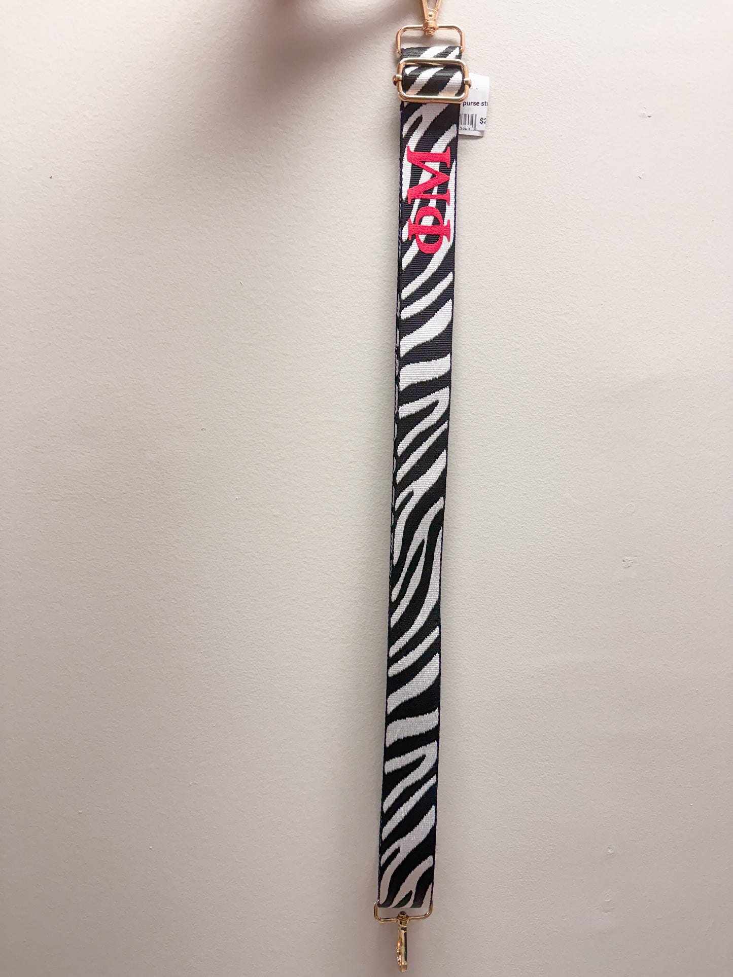 Sorority Zebra Purse Strap