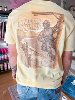 MENS- Sheild Republic Tee: Yellow